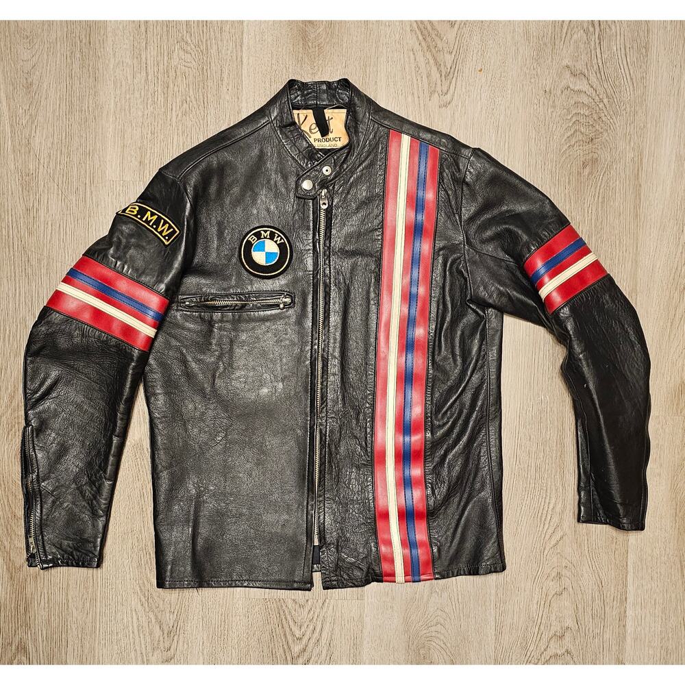 60's kett easy rider leather jacket size 38